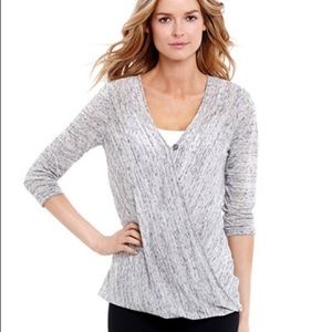Heather grey nursing top